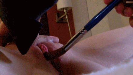 gentle brushing of electric clitoris