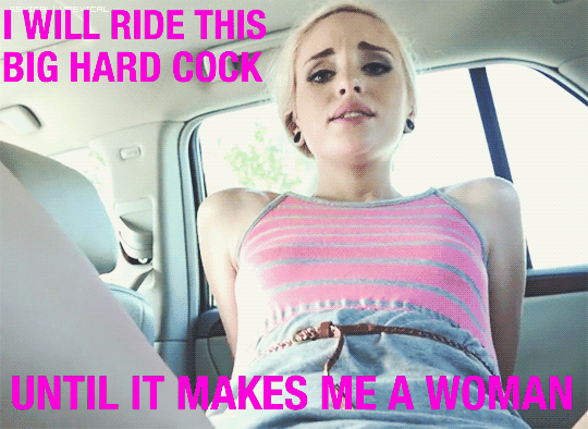 Blonde Sissy Riding Hard Cock