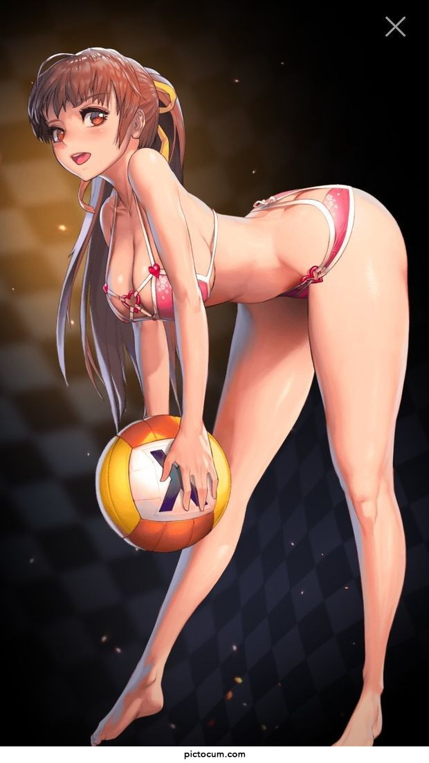I'd play volleyball with her