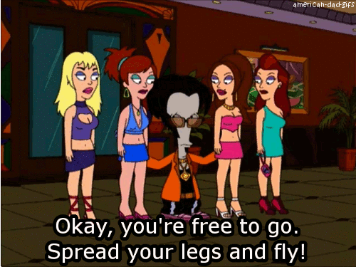 SPREAD YOUR LEGS AND FLY!