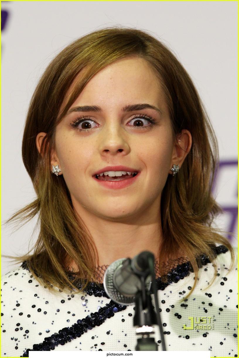 The moment Emma Watson sees how hard we are for her...
