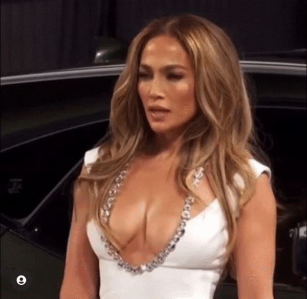 Jennifer Lopez's breasts look absolutely incredible here
