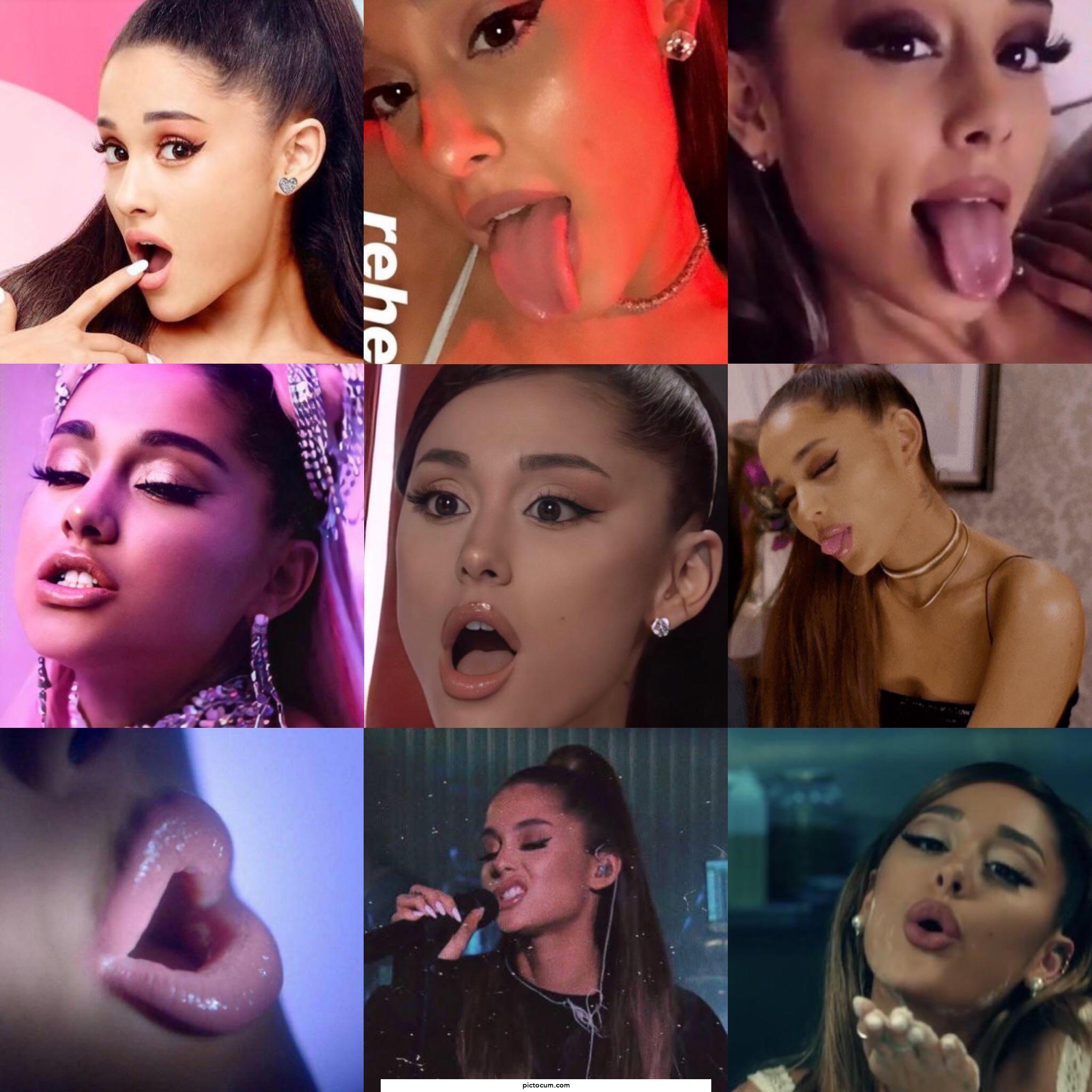 Let’s all sit back and appreciate the perfect mouth of Ariana Grande.