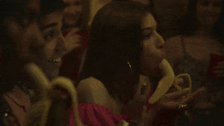 Mimi Keene sucking and deepthroating a banana