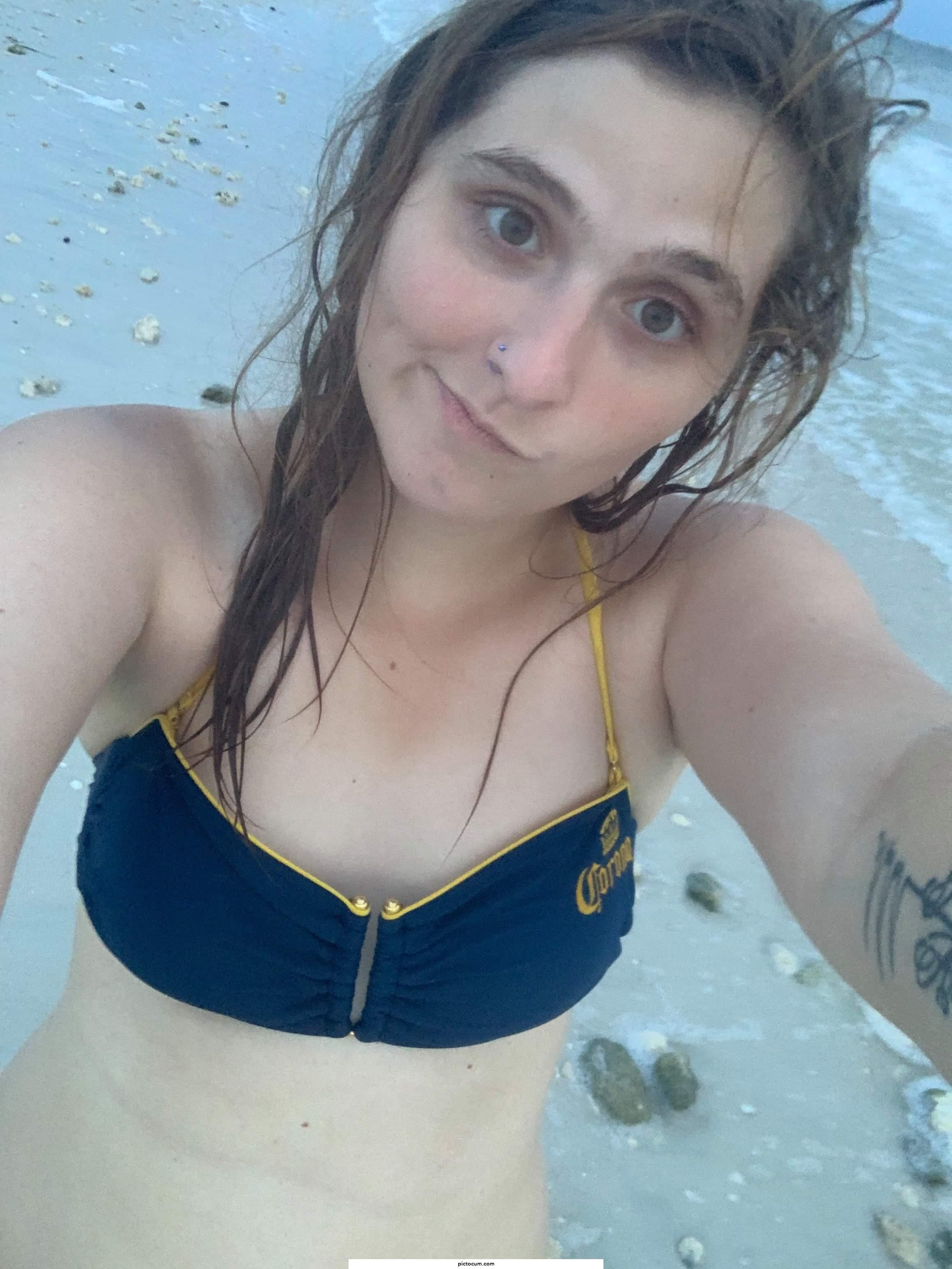 My wife enjoys the thought of everyone looking at her.