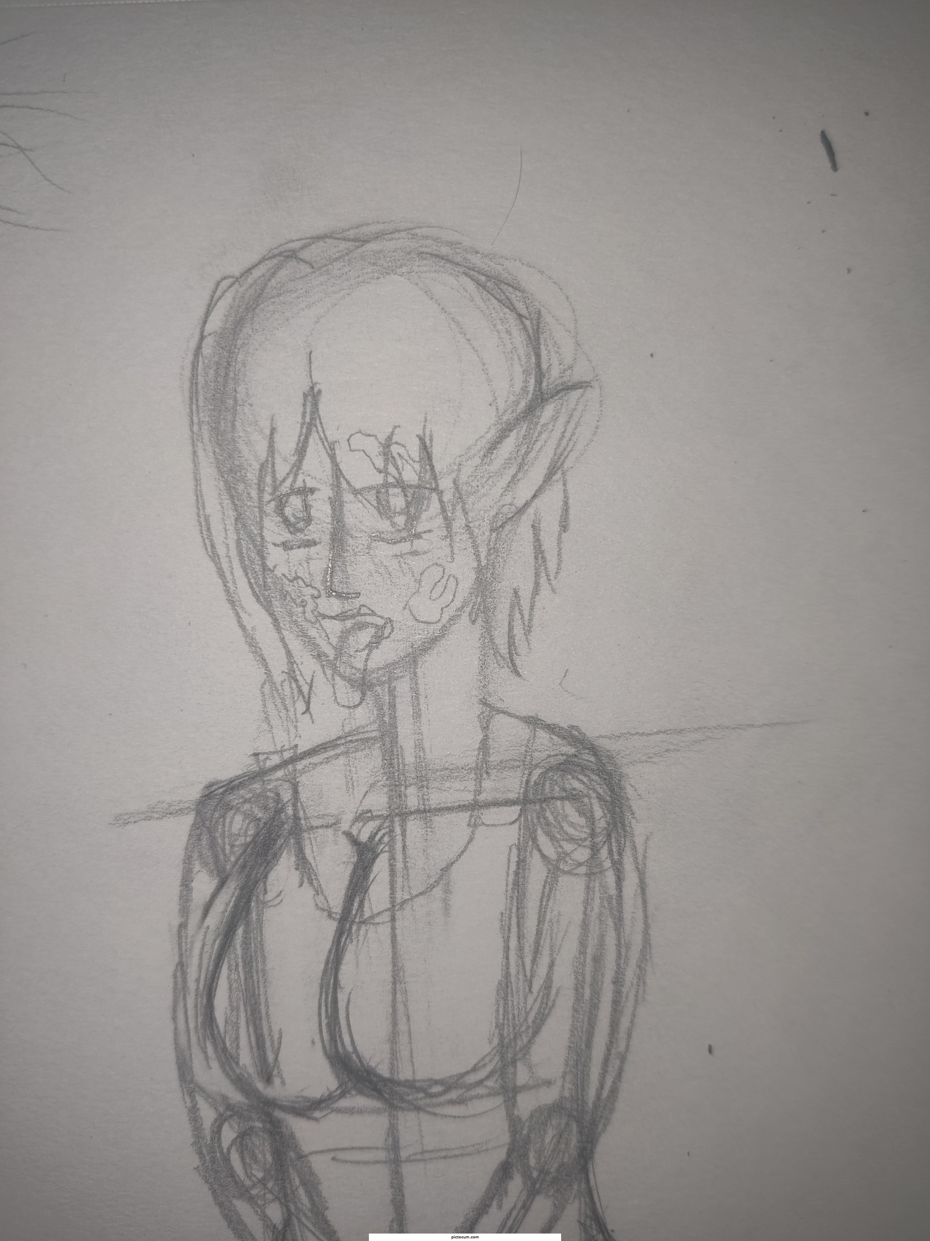 Quick sketch I made. Can't post any where else