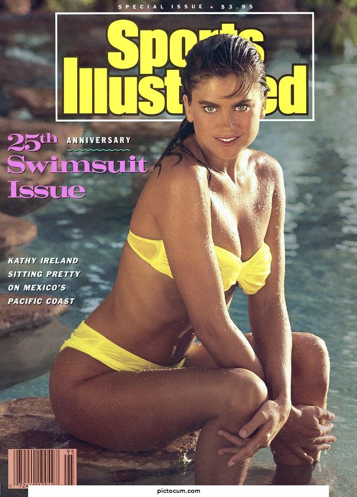 Kathy Ireland on the cover of the 1989 Sports Illustrated Swimsuit Issue. Readers of the magazine voted it the best SI Swimsuit Issue cover ever.