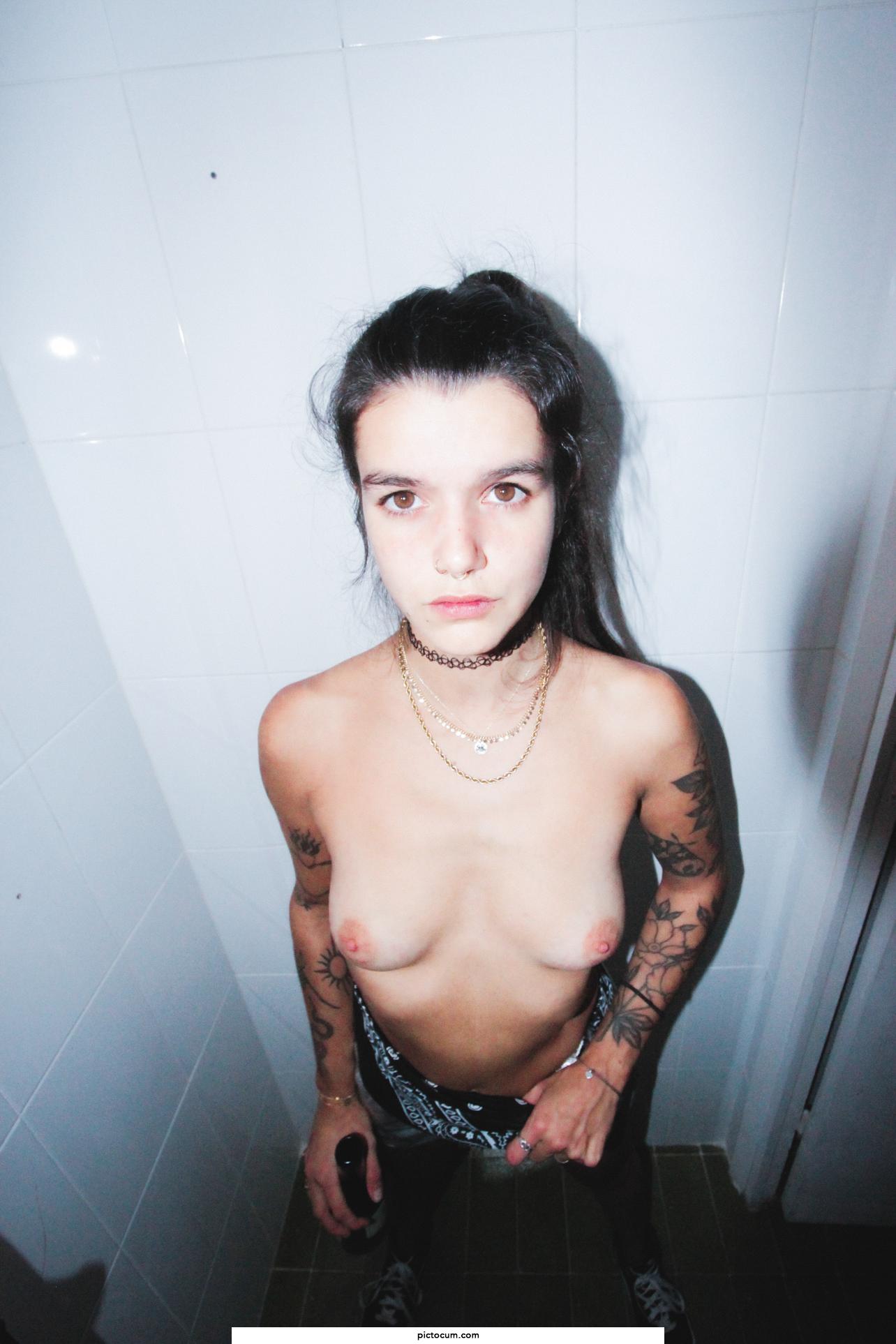 how hard would you fuck me in this club bathroom?