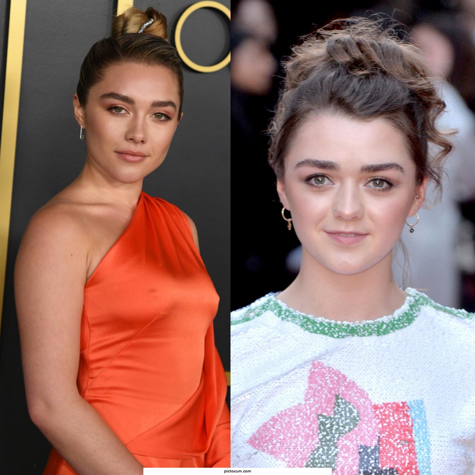 I desperately need Florence Pugh and Maisie Williams at the same time so badly