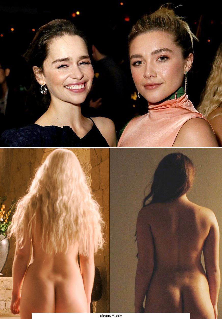 Emilia Clarke and Florence Pugh are ass twins. Do you agree?
