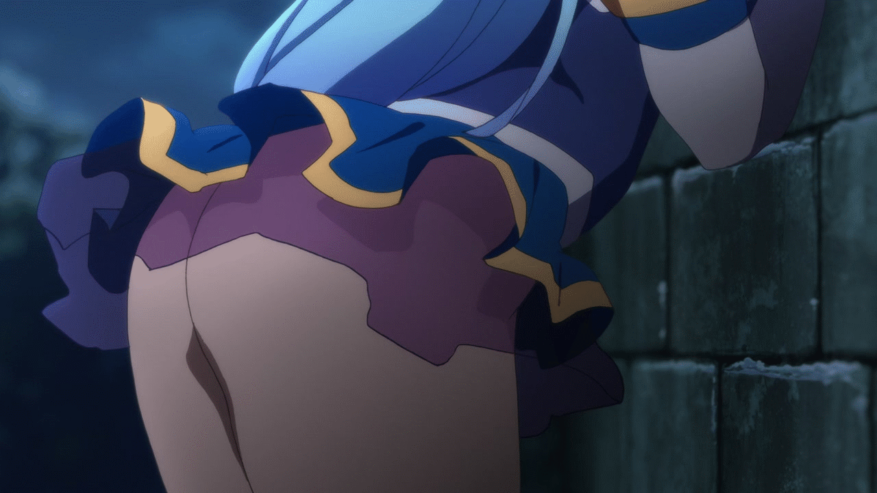 Aqua's ass going up and down