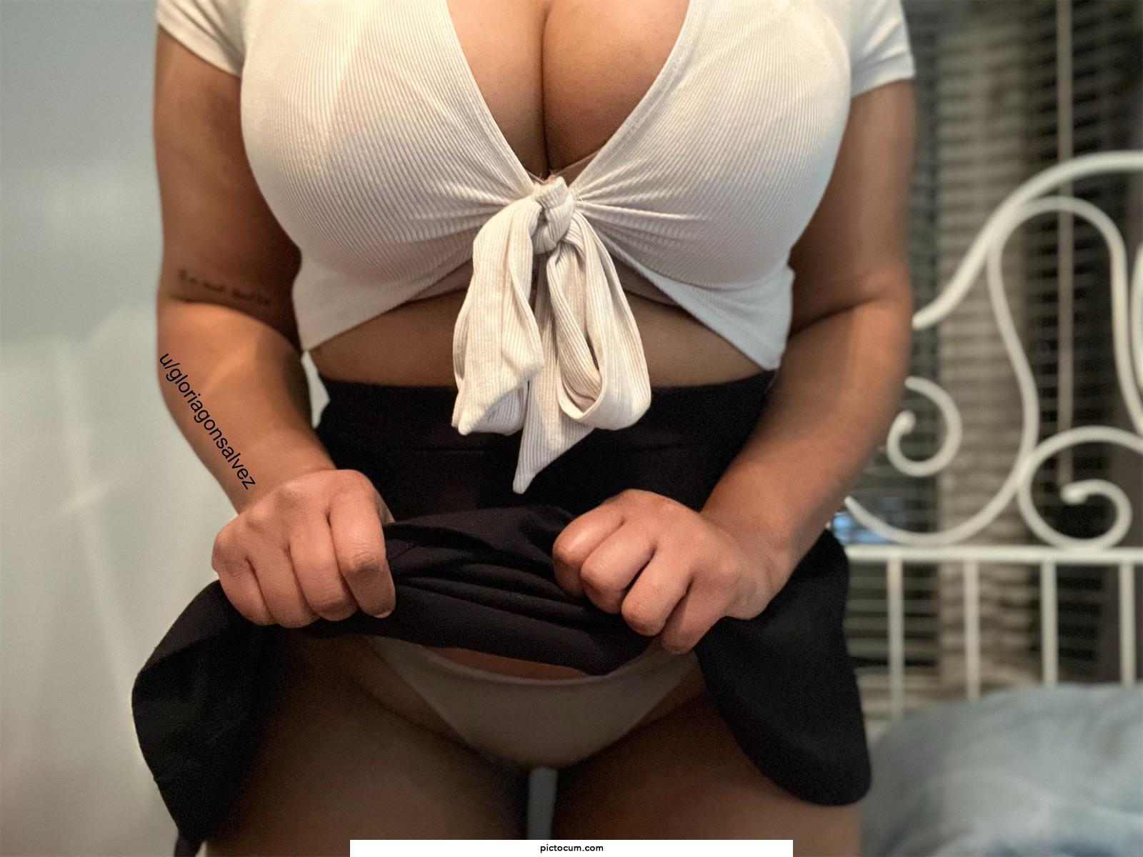 If I flash you like this before our dinner plans, are we still going?