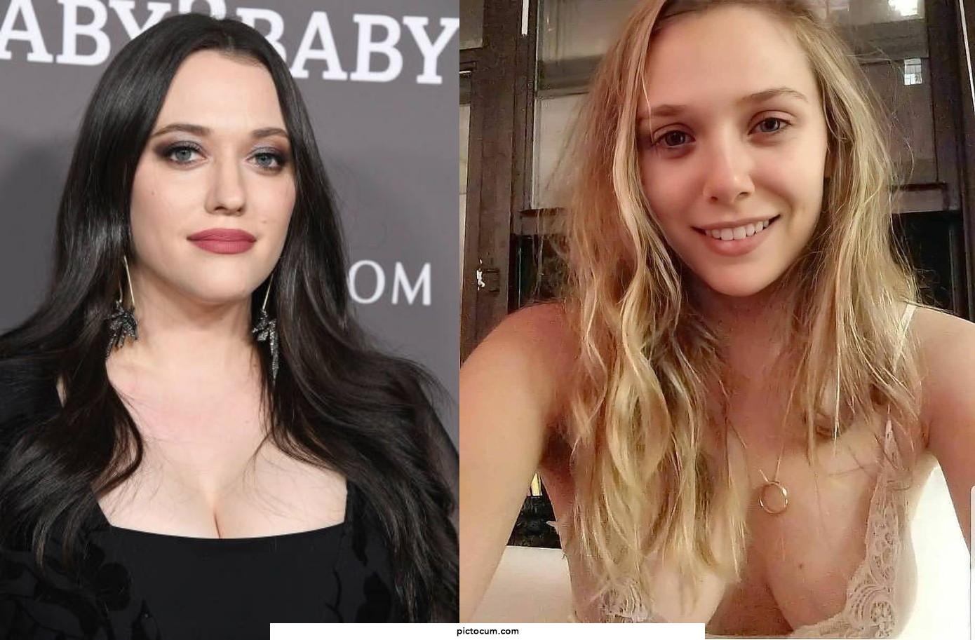 Which set of titties do you want to fuck, Kat's or Lizzie's?