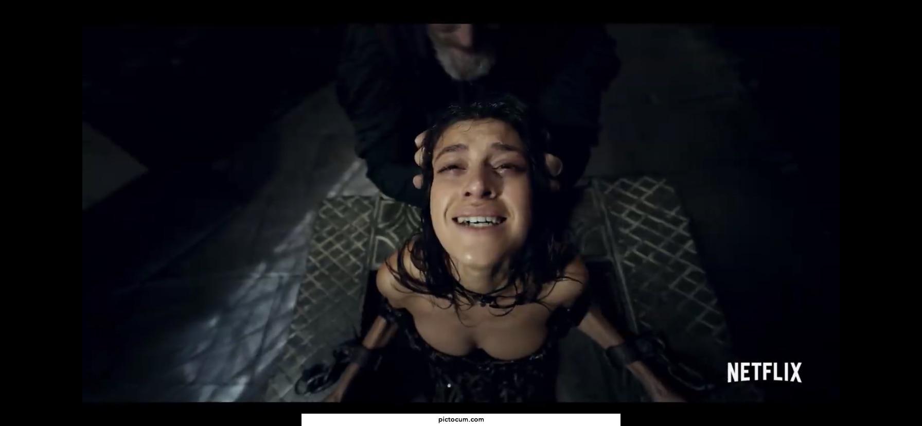 Anya Chalotra, the witcher season 2 trailer scene. Huge milkers😎