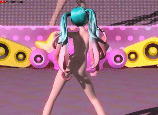 Nude Hatsune Miku cute ass dance Cute Medley Project Diva
