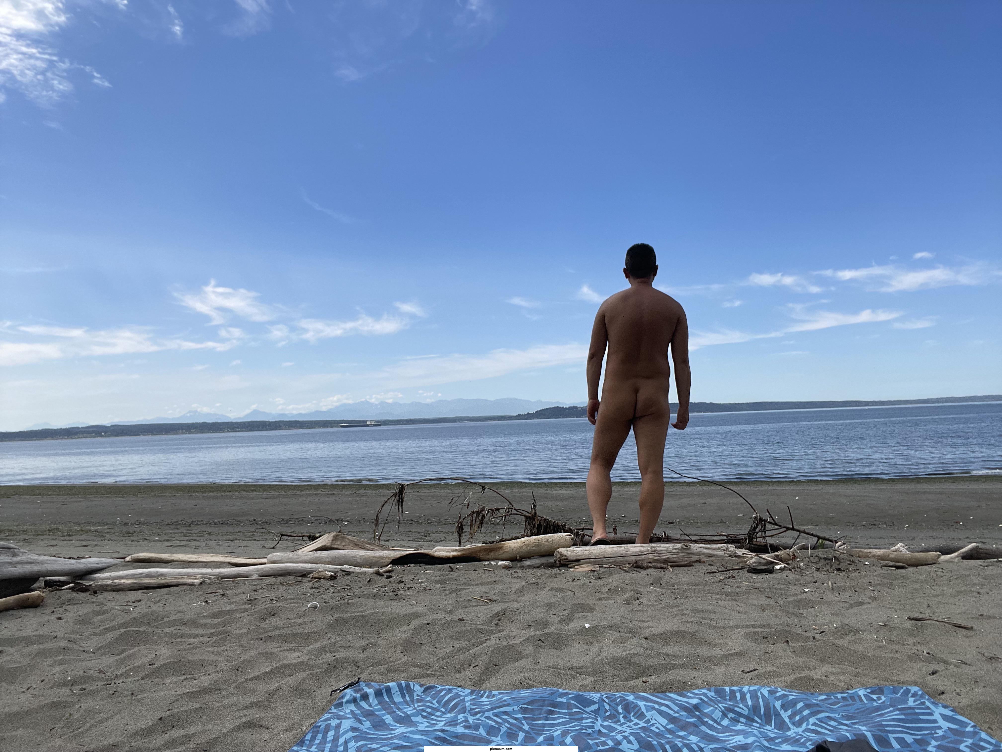 I went to the nude beach.