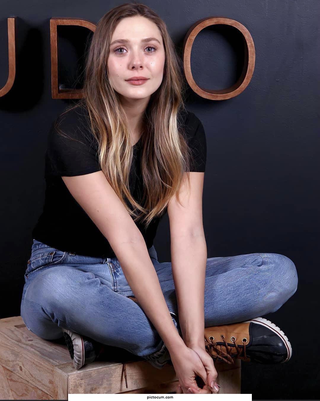 Edging to Elizabeth Olsen is the best thing ever | PicToCum