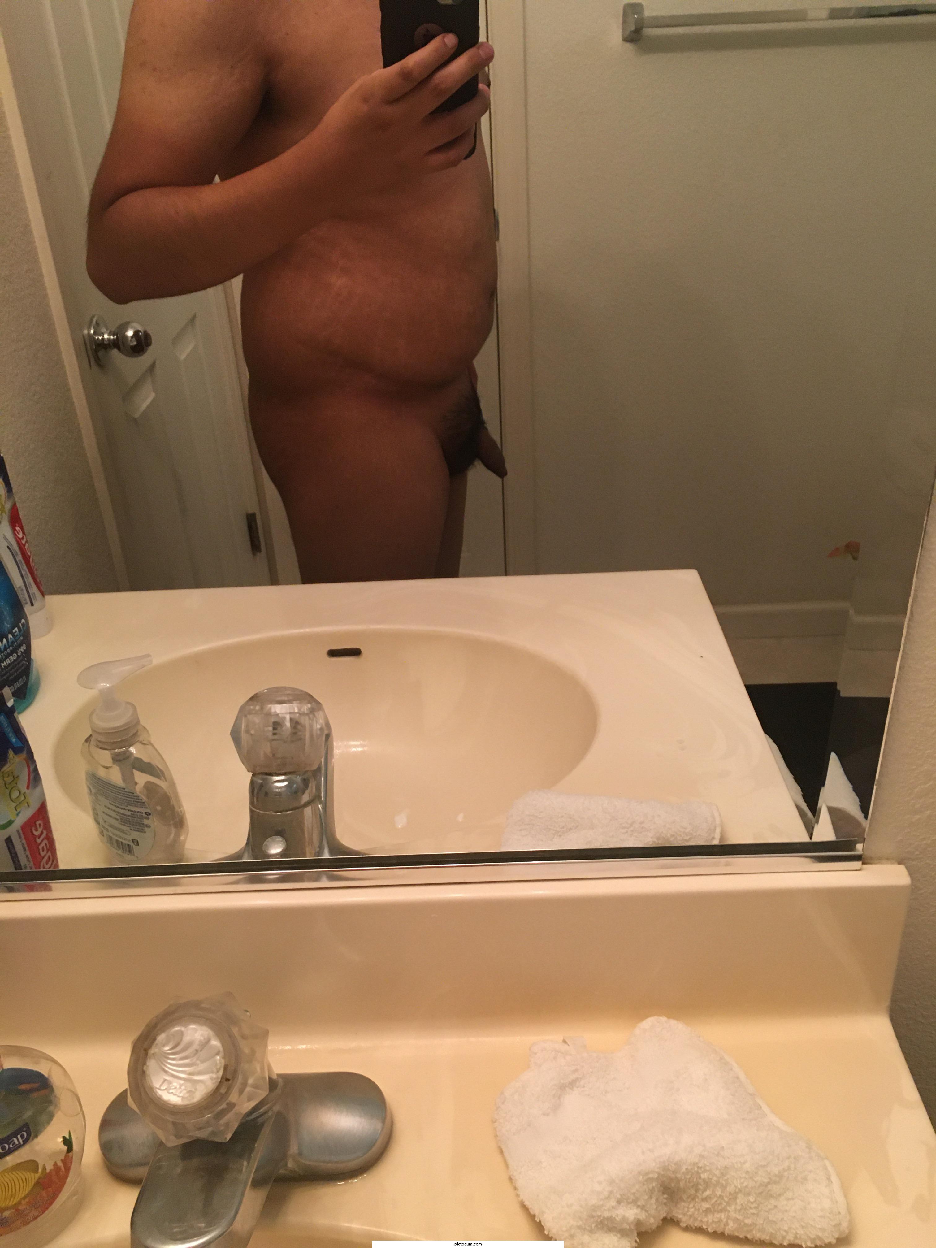 5’7, 163 pounds, kind of insecure about my body and penis size.