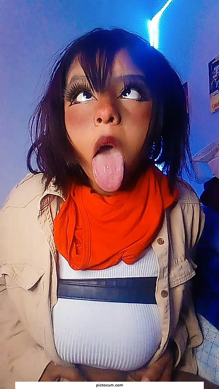 Mikasa Ackerman ahegao😳 Who's like "Attack on titan"?
