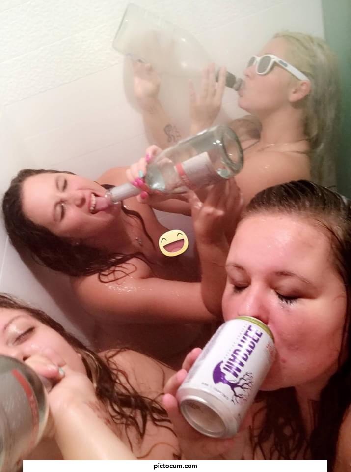 If you don’t shower with your friends are you even friends? Those bottles started off full!