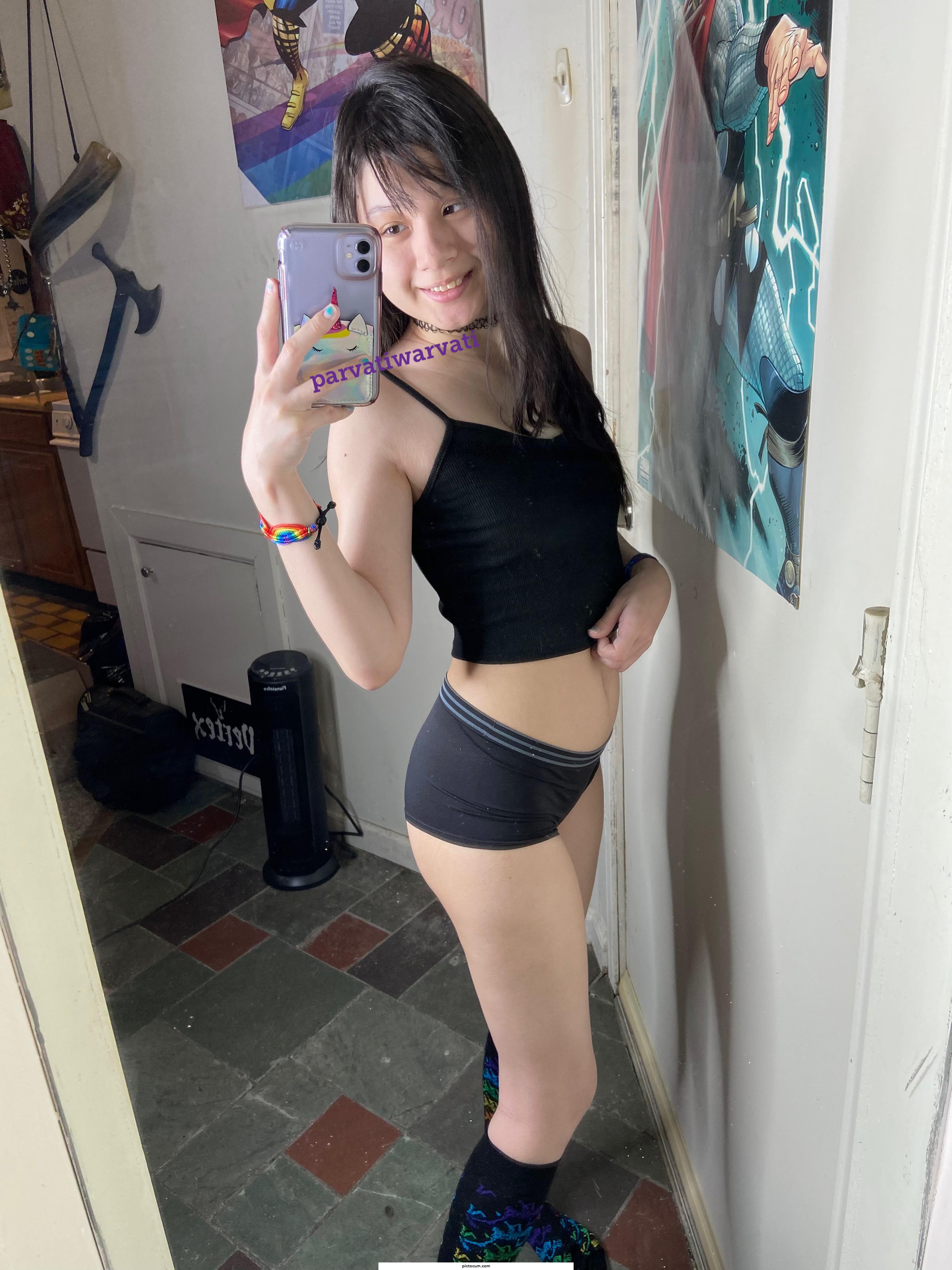 hang out with a tiny, geeky, weird, mixed Asian girl