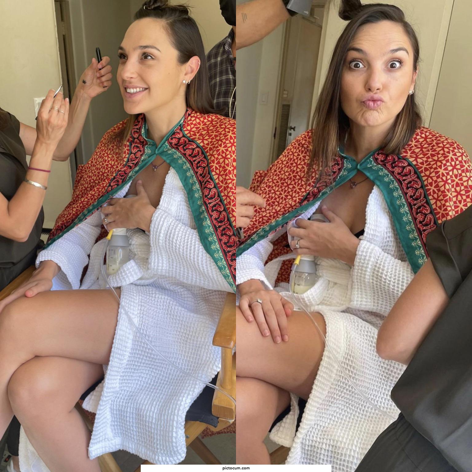 Suddenly I’m craving for some of Gal Gadot’s fresh mommy milk this morning
