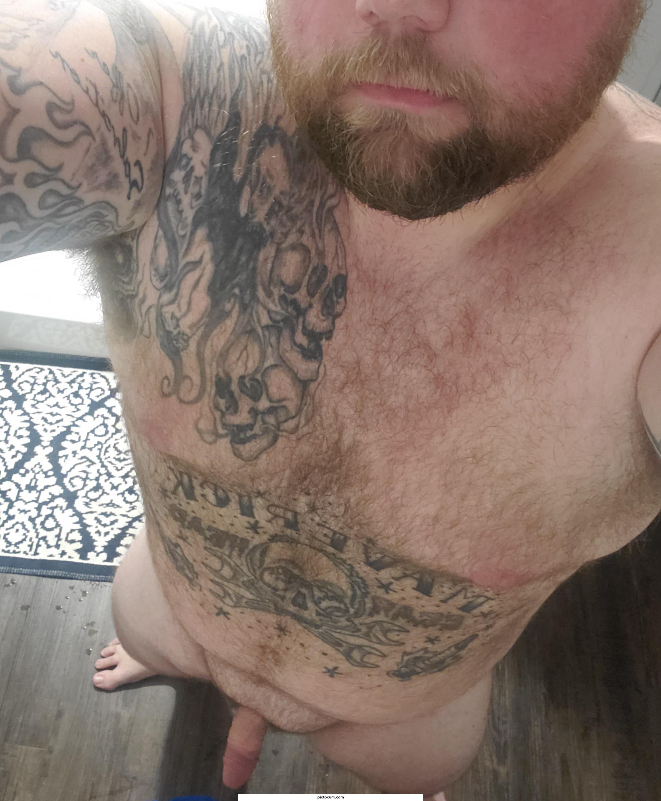 35 5'8 250 just a normal tatted up dude