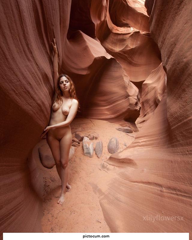 Showing my slot in the Slot Canyons