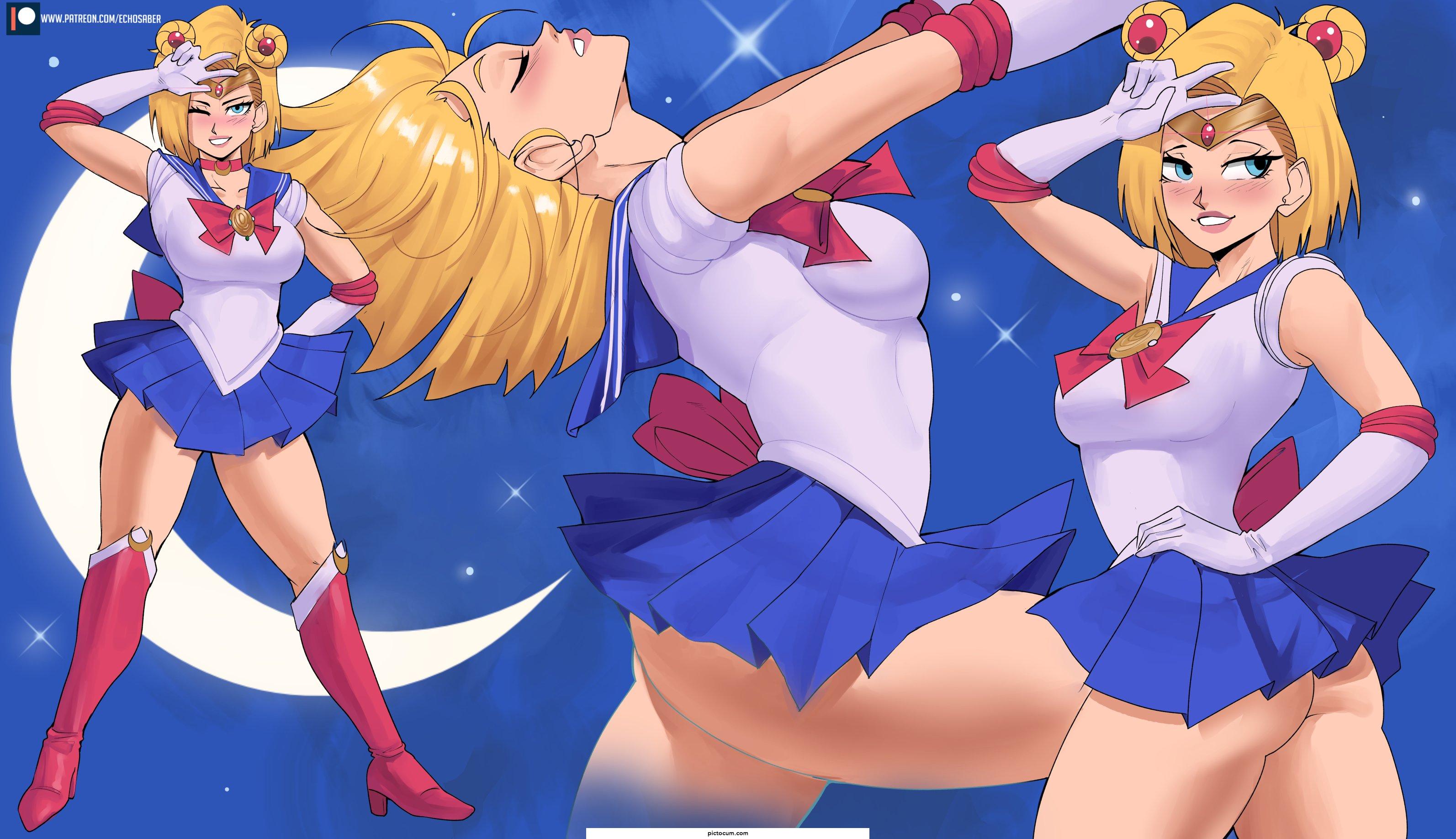 Android 18 cosplaying as Sailor Moon