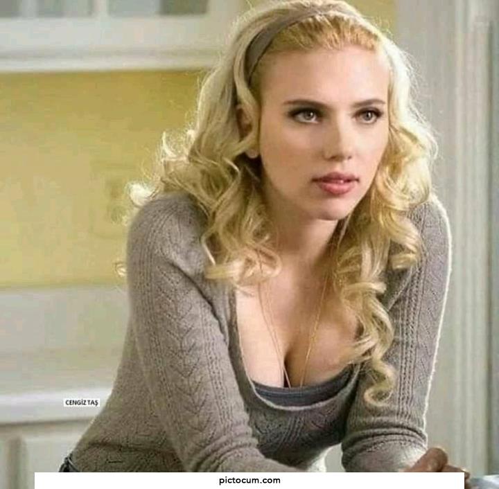 My young hot girlfriend Scarlett Johansson is so horny for good dick but I can never satisfy her. Who volunteers to fuck her for me and do you think you can satisfy her?