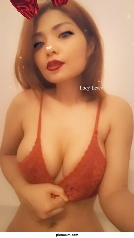 Enjoying My Cleavage