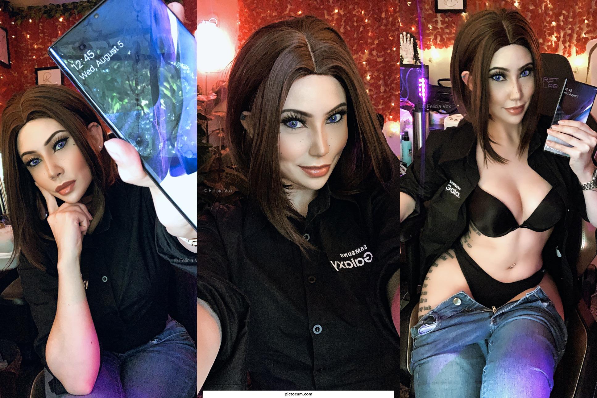 Samsung virtual assistant Sam cosplay by Felicia Vox
