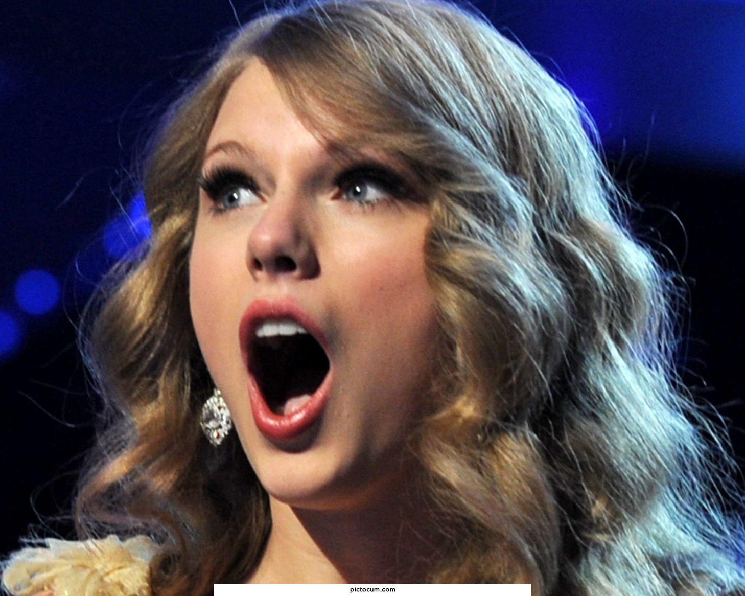 Taylor Swift's mouth is perfect for giving wonderful blowjobs