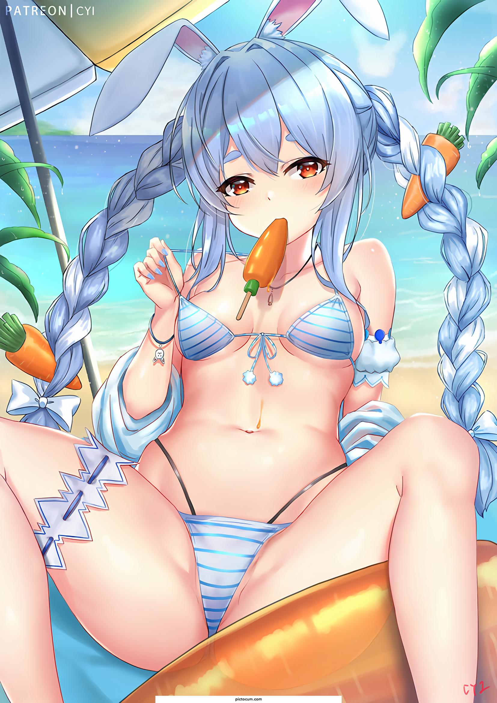 Carrot popsicle