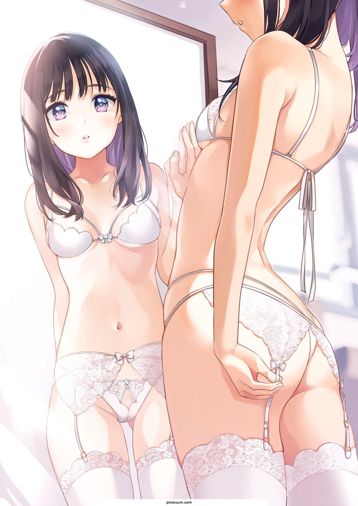 Checking the mirror