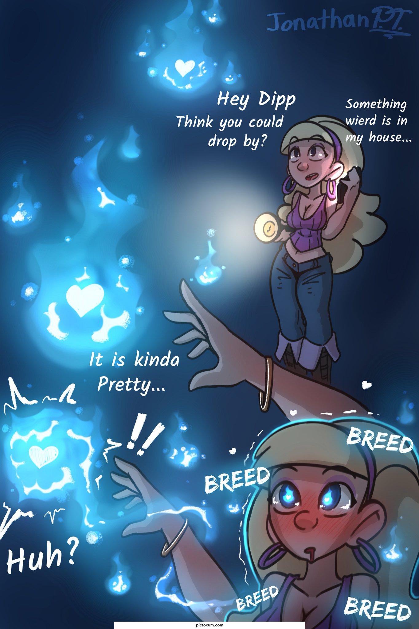 Hey i came as soon as I could! What happend to you your eyes look a little hazy and... Blue? Wait you need me to do what now!? (Character: pacifica northwest, show: gravity falls)