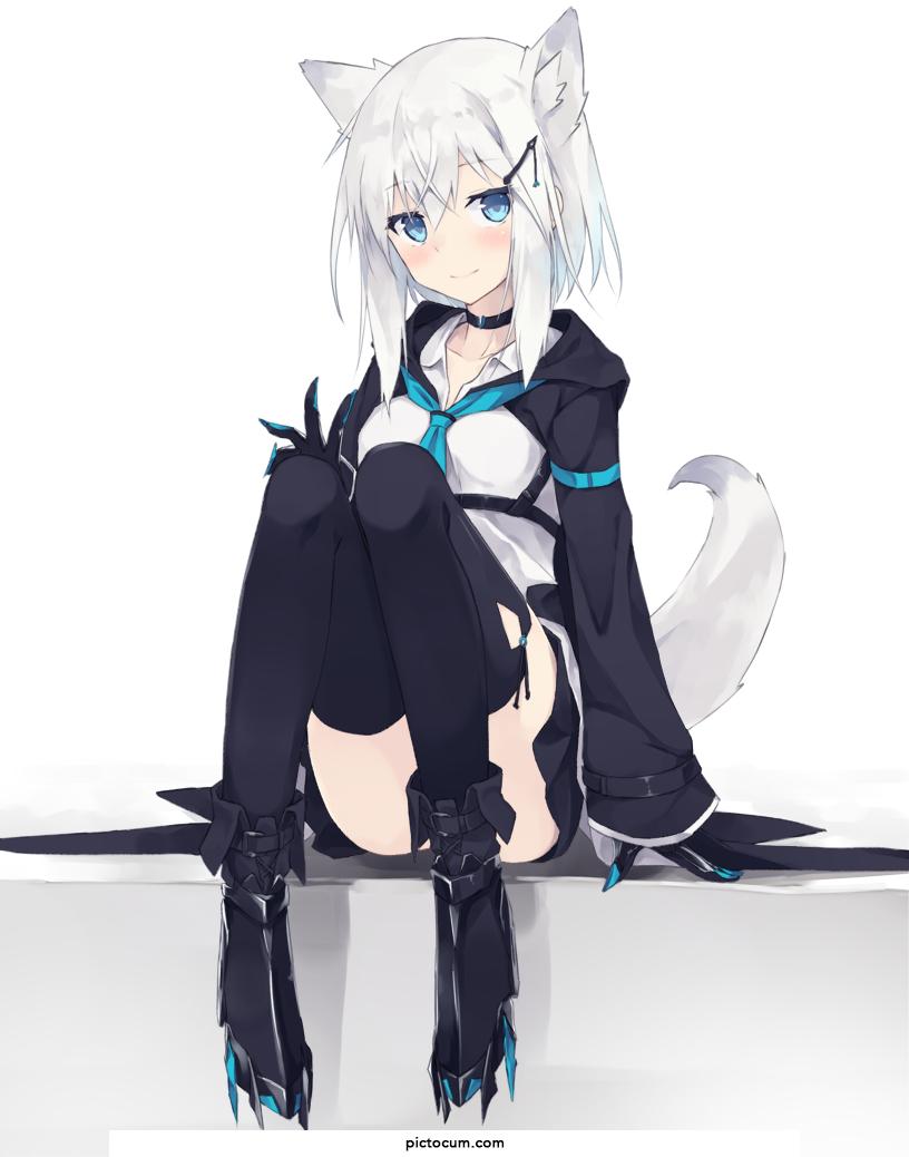 White hair fox | Hentaipix