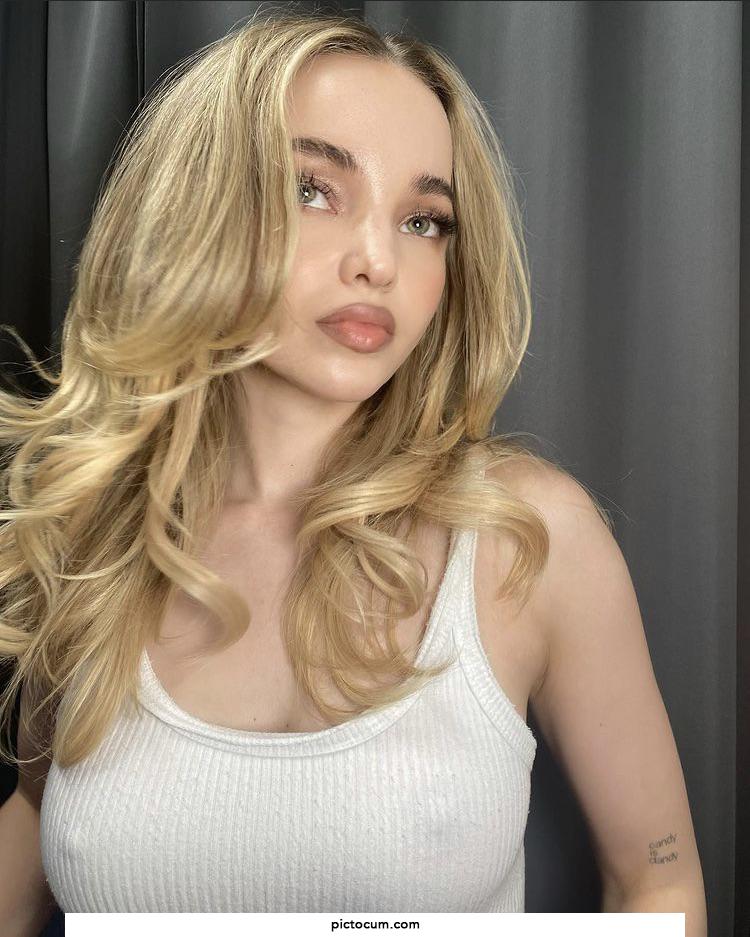 Dove Cameron with the see through shirt 👀