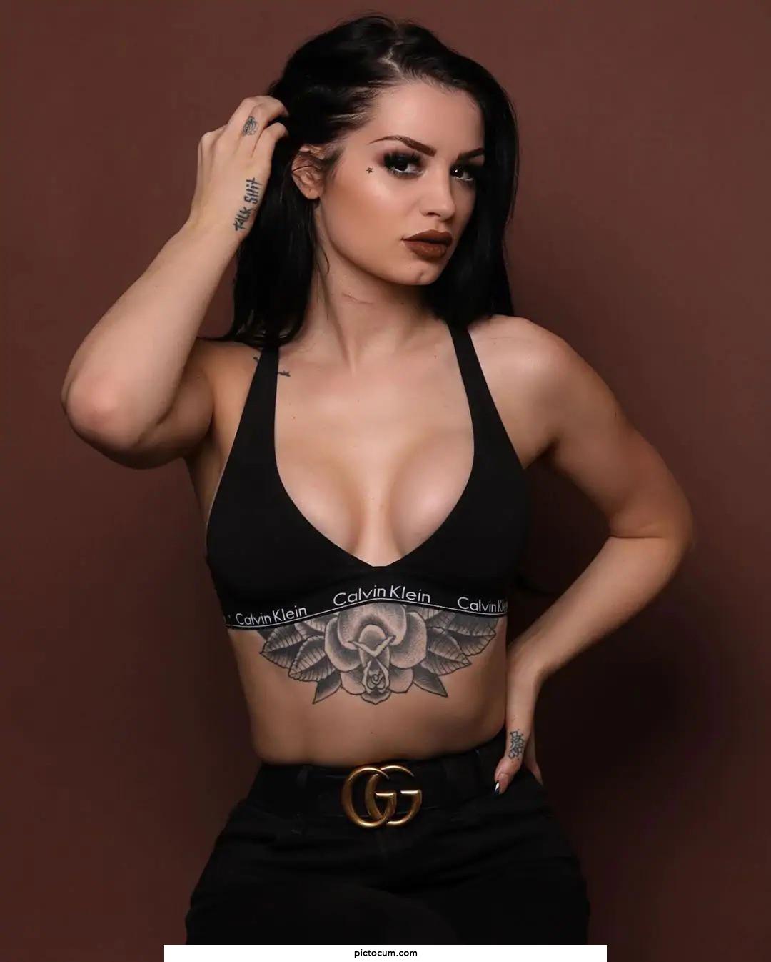 Paige is my dream big titty goth gf