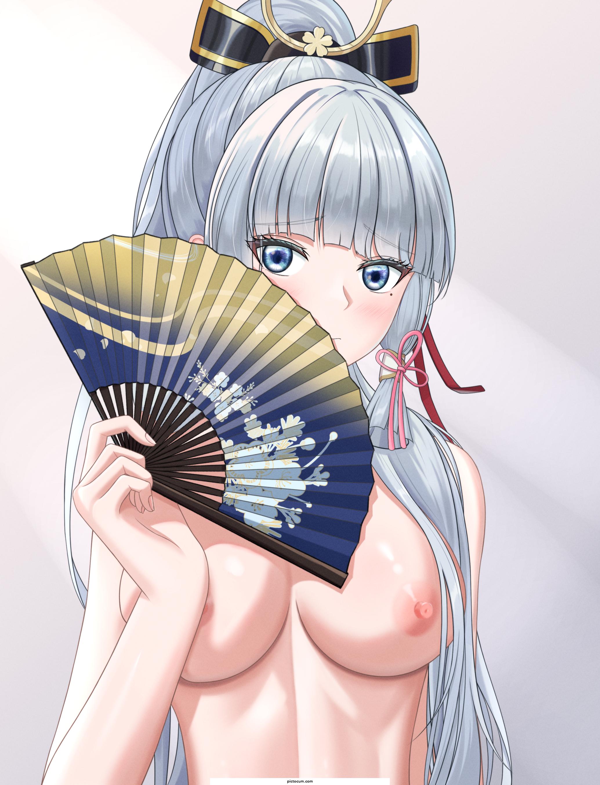 Ayaka is a bit shy