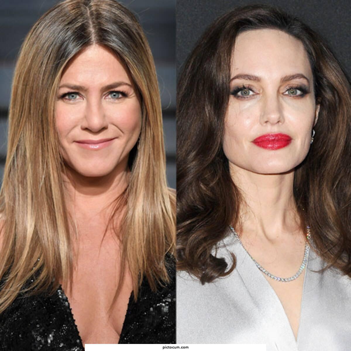 Would you rather give facial to Jennifer or Angelina?