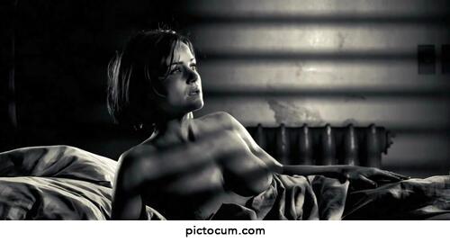 Carla Gugino's beautiful boobs in Sin City.