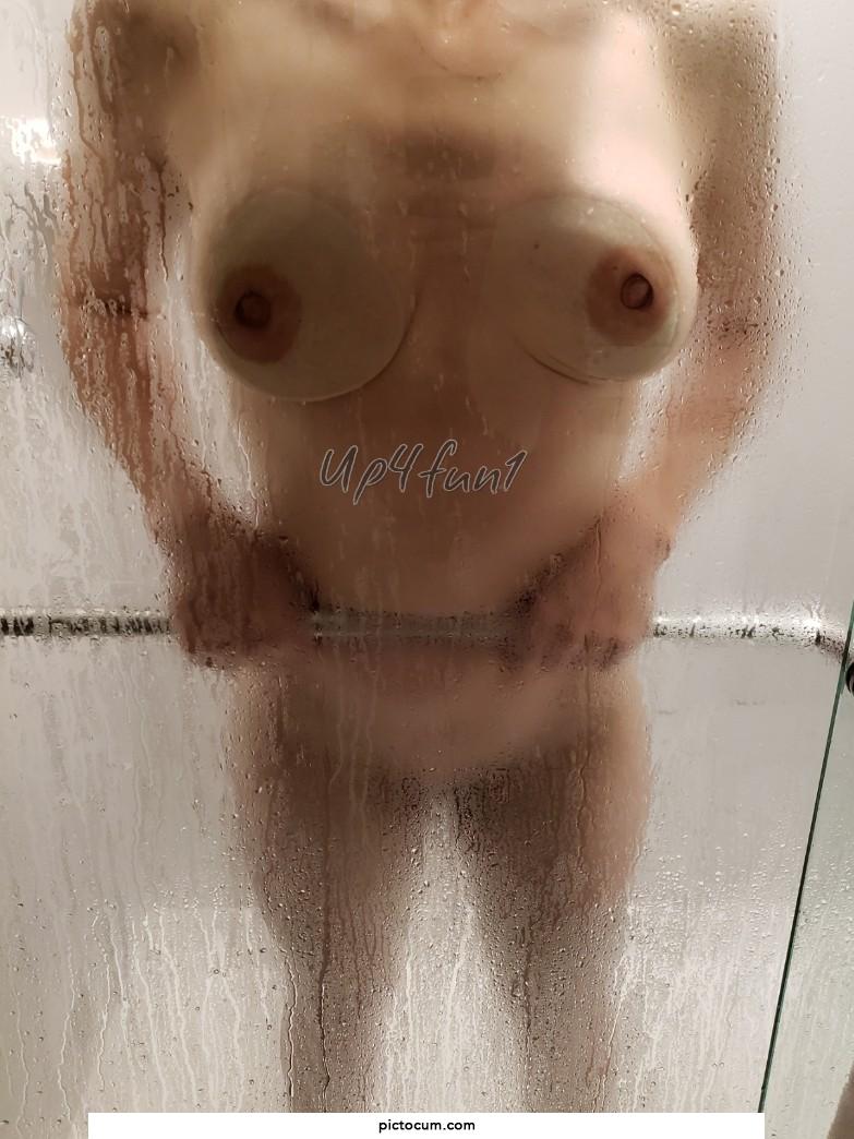 Front view of shower pic.