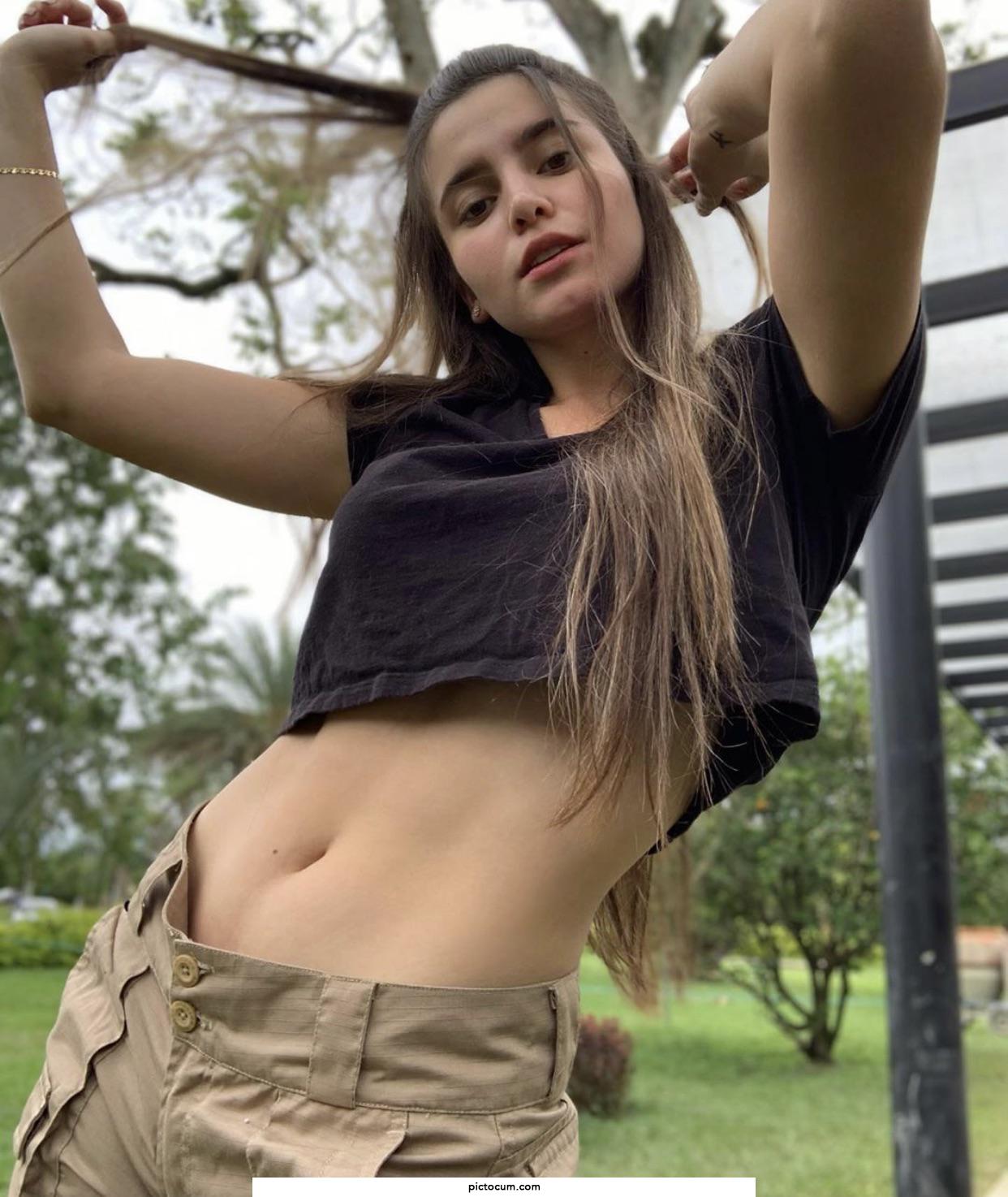 Black crop top