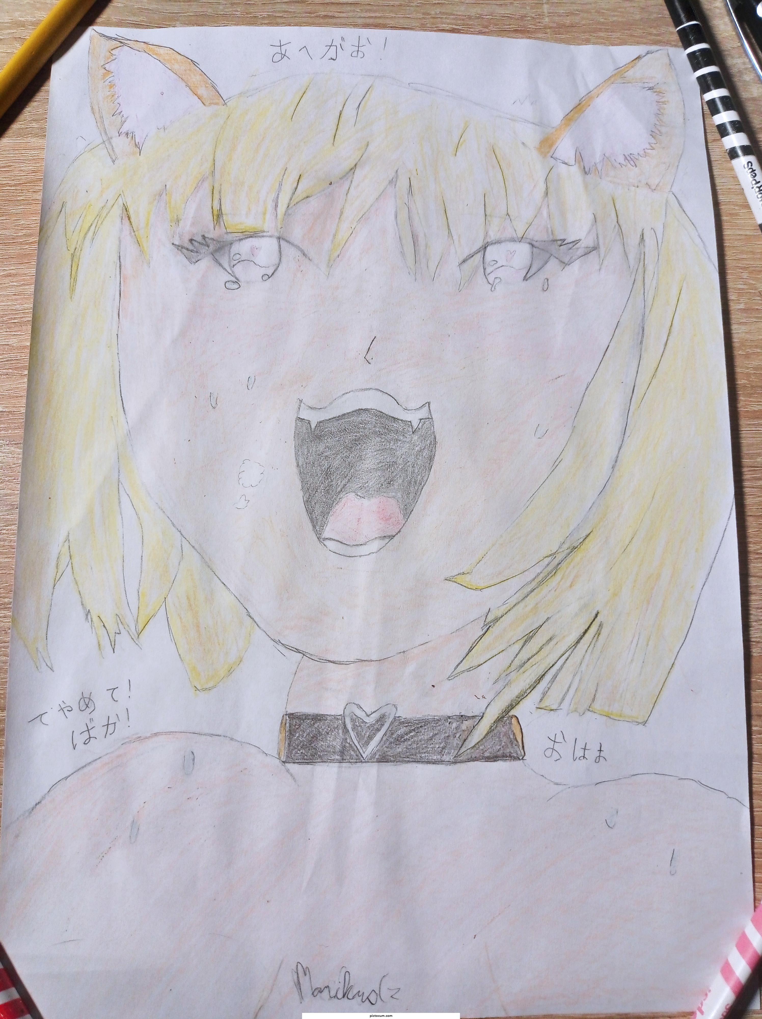 My first ahegao art