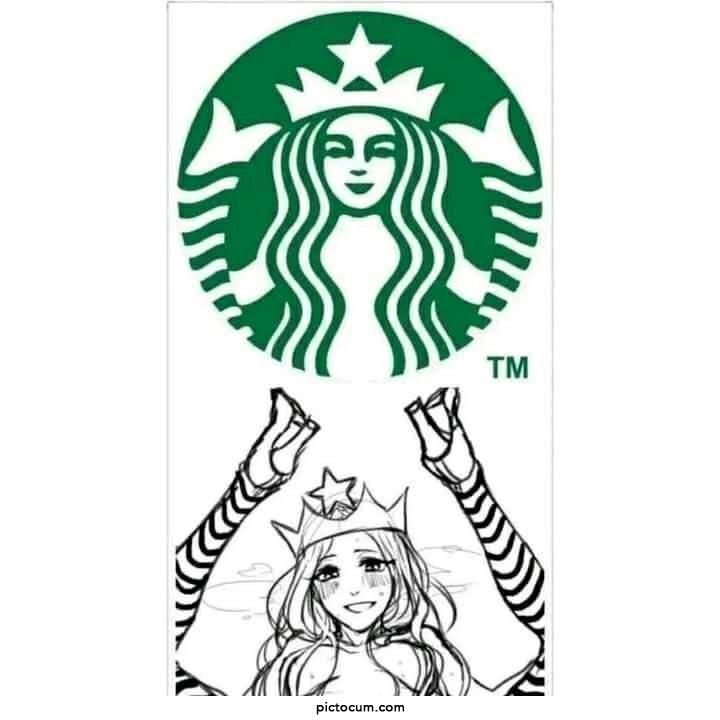 Starbucks logo in my mind | PicToCum