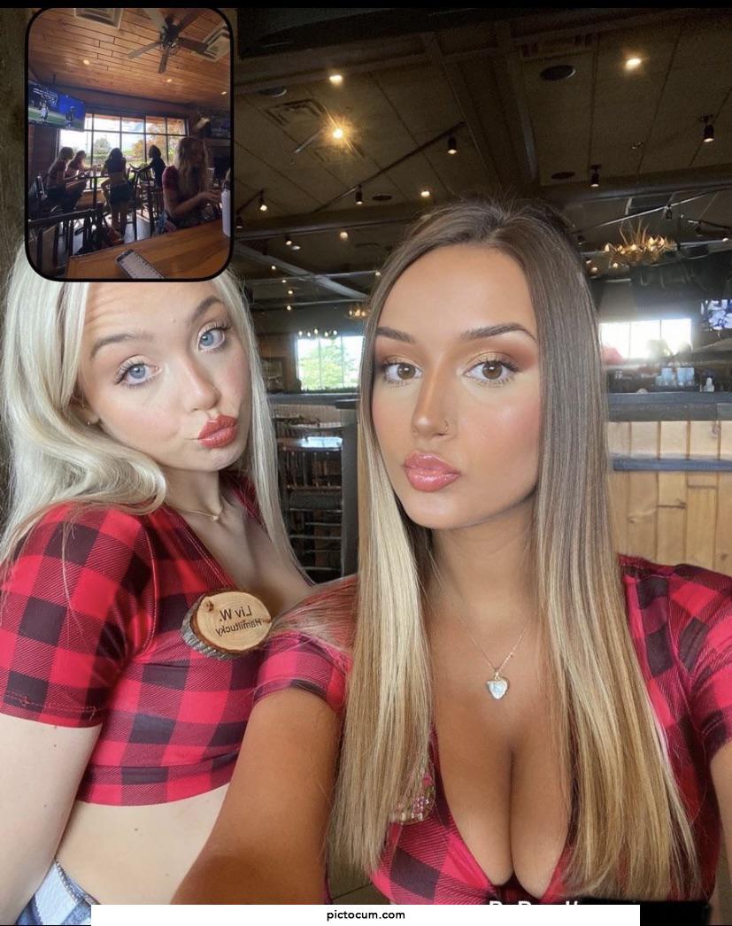 Two hot Twin Peaks waitresses