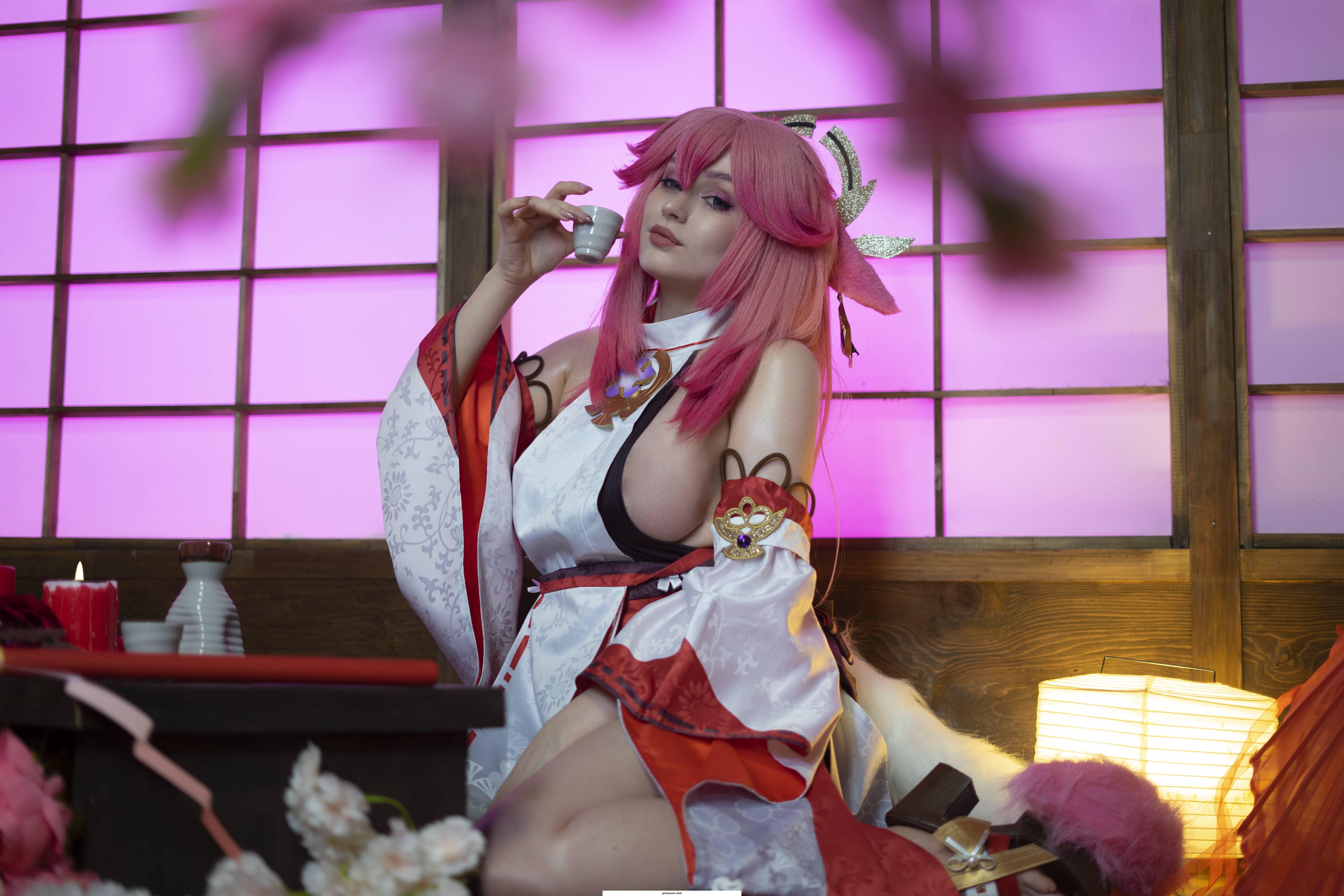 Yae miko cosplay from Genshin Impact | SalonPorn