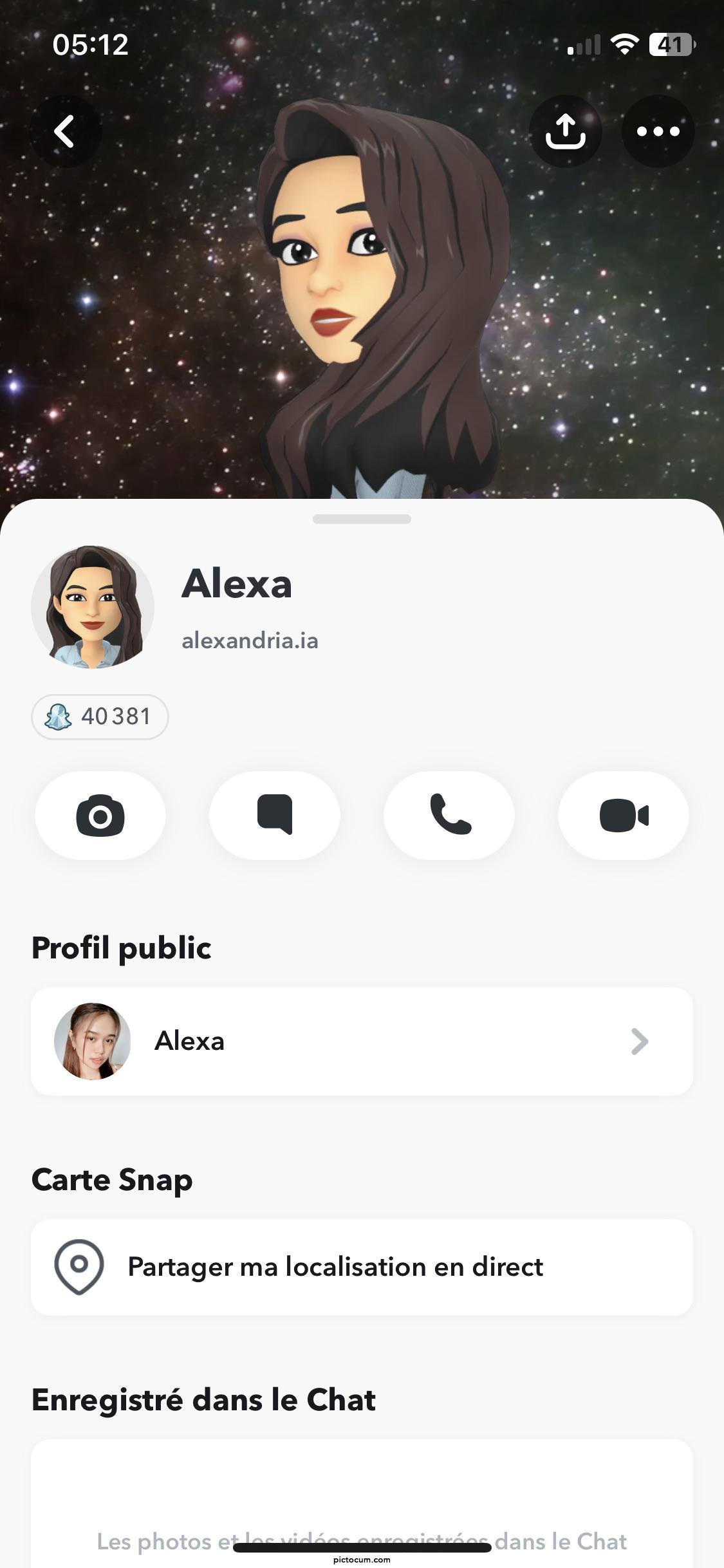 She send add her