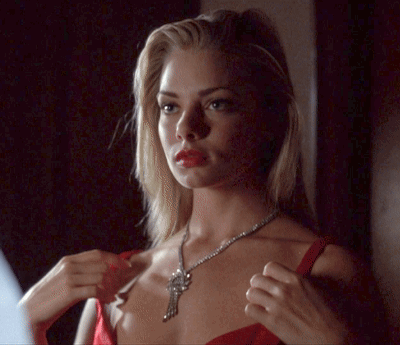 Jaime Pressly Peeling Off a Dress